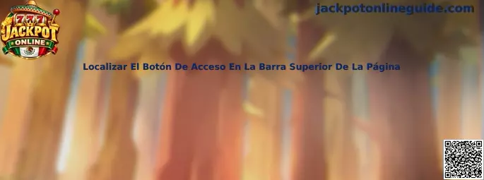 Localizar El Botón De Acceso En La Barra Superior De La Página