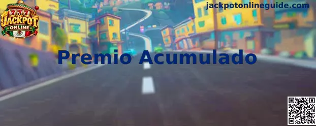 Ilustración informativa sobre el Premio Acumulado, sus niveles y el contador de un jackpot en línea
